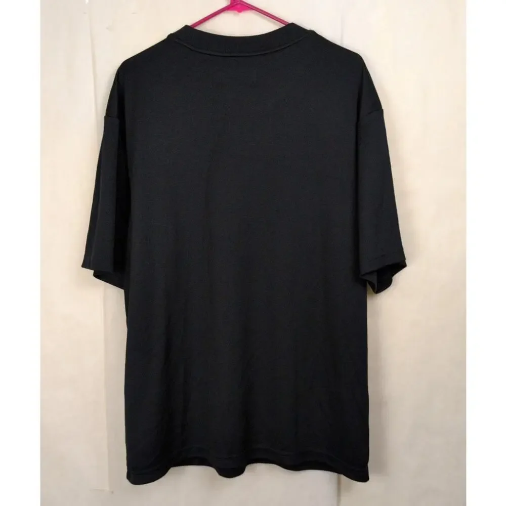 Jordan Essentials black embroidered tshirt Size Large Streetwear Minimal Casual